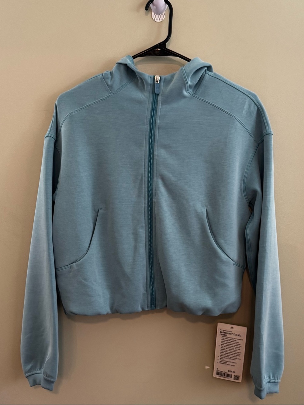 NWT Lululemon Softstreme Full-Zip Hoodie Blue Size 2 LW3HM8S